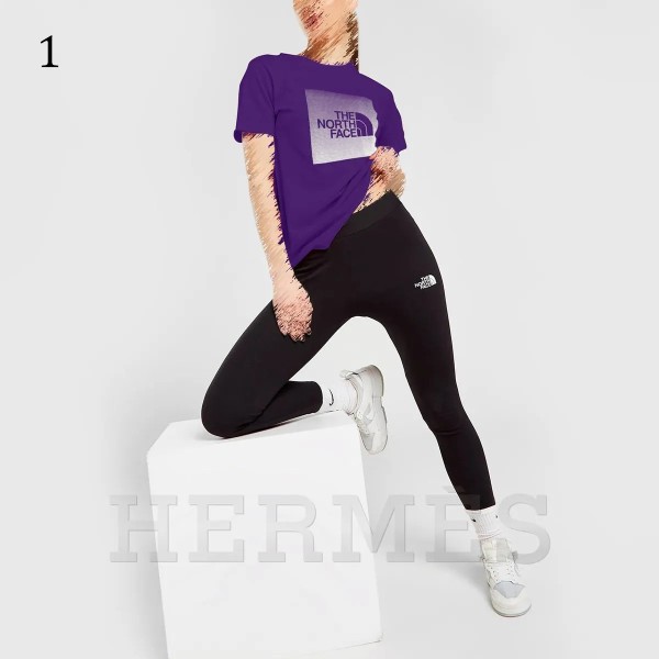 ست بلوز شلوار آستین کوتاه NORTH FACE زنانه 1553