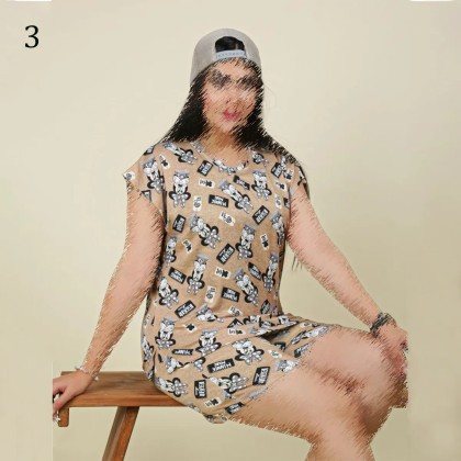 تیشرت شلوارک زنانه 002