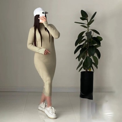 ماکسی یقه اسکی زنانه مدل اسلیم