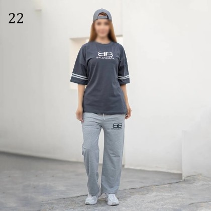 ست تیشرت شلوار لش زنانه 00880