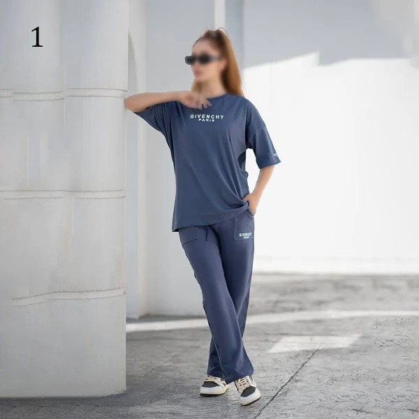 ست تیشرت شلوار لش زنانه 00881