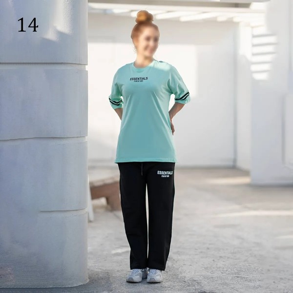 ست تیشرت شلوار لش زنانه 00881