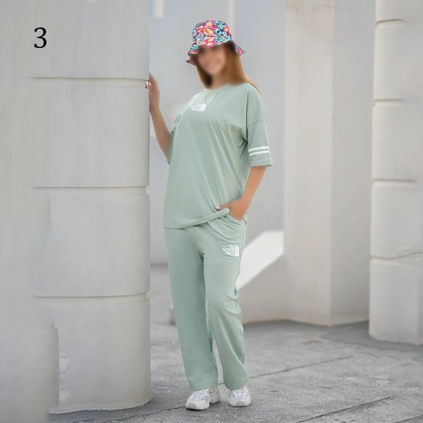 ست تیشرت شلوار لش زنانه 00882