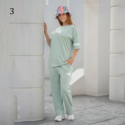 ست تیشرت شلوار لش زنانه 00882