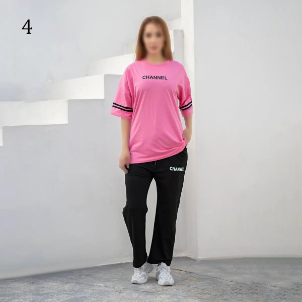ست تیشرت شلوار لش زنانه 00882