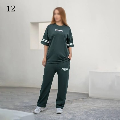 ست تیشرت شلوار لش زنانه 00882