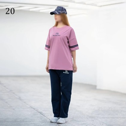 ست تیشرت شلوار لش زنانه 00882