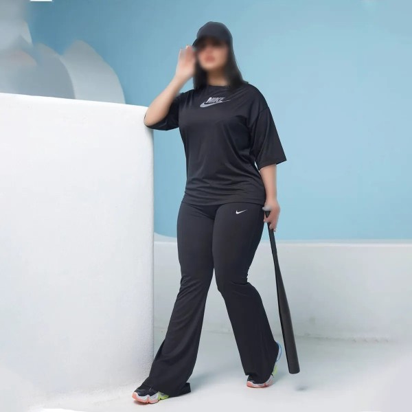 ست بلوز شلوار سایزبزرگ زنانه 24683