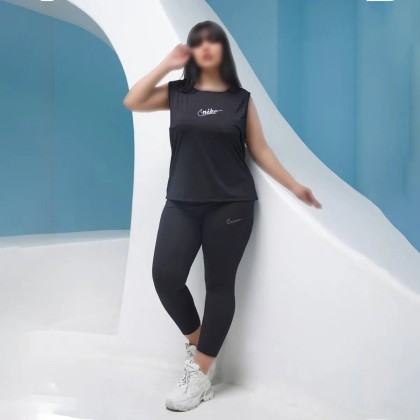 ست تاپ شلوار ورزشی سایزبزرگ زنانه 51398