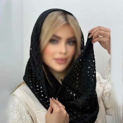 شال قلاب بافی رینگی زنانه 77897
