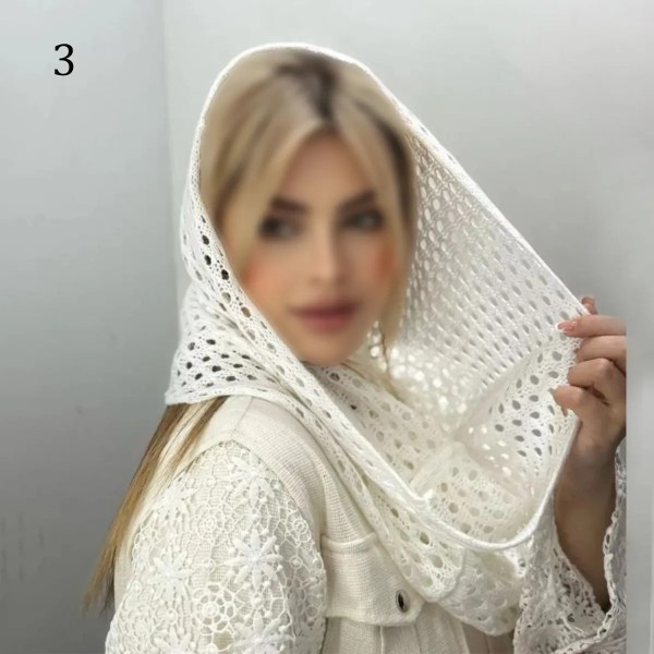 شال قلاب بافی رینگی زنانه 77897