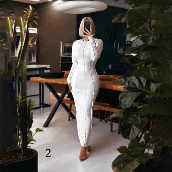 پیراهن بلند کثیف دوزی زنانه 220029