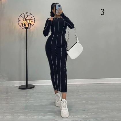 پیراهن بلند کثیف دوزی زنانه 220029