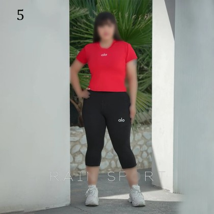 ست کراپ شلوارک سایز بزرگ زنانه 4139