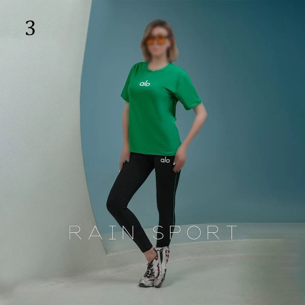 ست تیشرت شلوار اسپرت ورزشی زنانه 4154