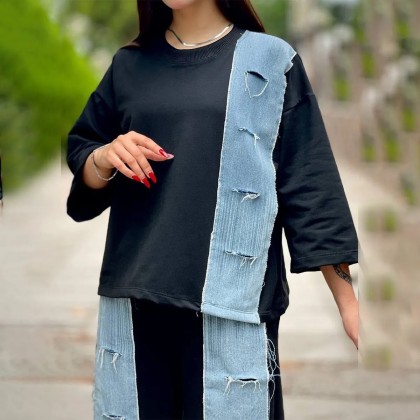 ست تیشرت شلوار زنانه 74787