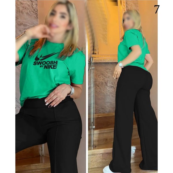 ست تیشرت شلوار بگ NIKE بیگ سایز زنانه 2590