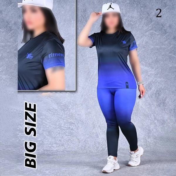 ست تیشرت و لگ کمر پهن ورزشی زنانه 66850