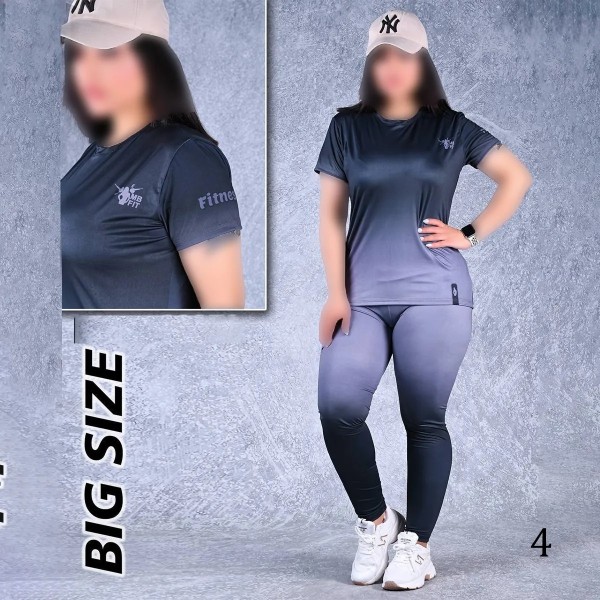 ست تیشرت و لگ کمر پهن ورزشی زنانه 66850