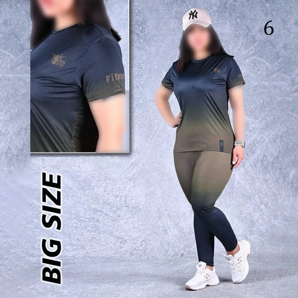 ست تیشرت و لگ کمر پهن ورزشی زنانه 66850