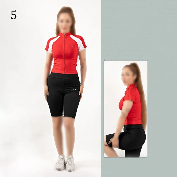 ست تیشرت زیپ و شرتک کمر گنی زنانه 673
