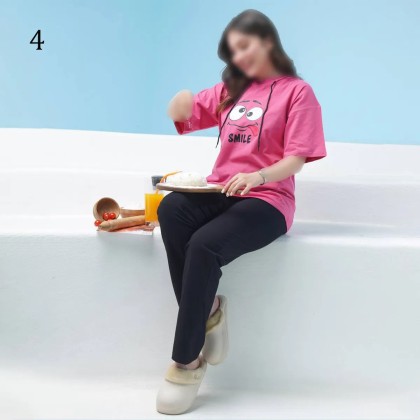 تیشرت شلوار راسته مینیمال زنانه 71220