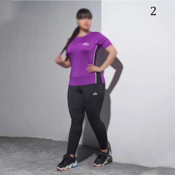 ست تیشرت لگ سایز بزرگ ورزشی زنانه 814P
