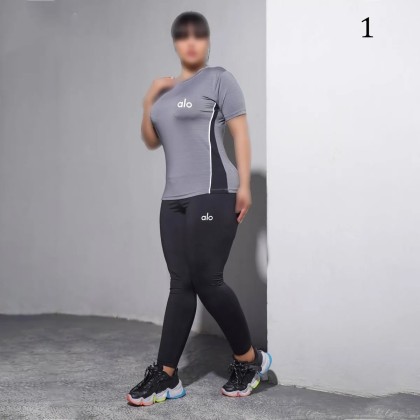 ست تیشرت لگ سایز بزرگ ورزشی زنانه 814P