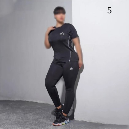 ست تیشرت لگ سایز بزرگ ورزشی زنانه 814P