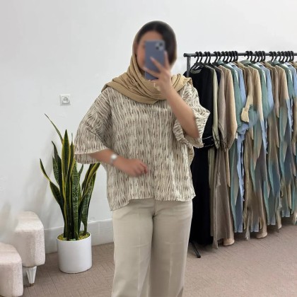 شومیز باکسی گازوییلی زنانه 19054