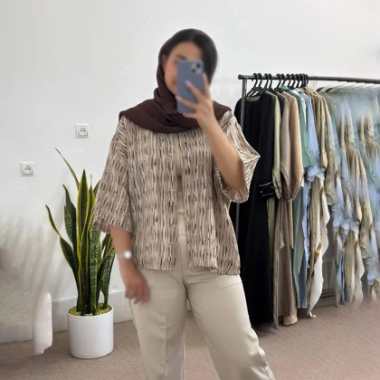 شومیز باکسی گازوییلی زنانه 19054