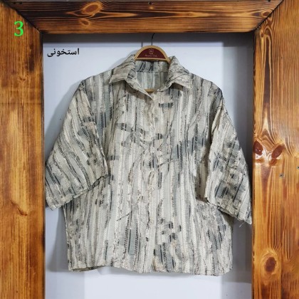 شومیز باکسی گازوییلی زنانه 19054