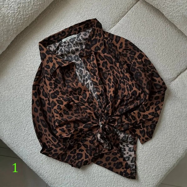 شومیز پلنگی زنانه 70699