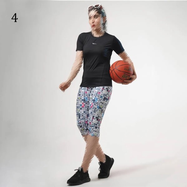 ست تیشرت شلوارک ورزشی زنانه 24652