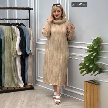 پیراهن یقه کوبایی زنانه 27624