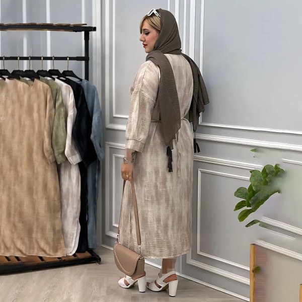 پیراهن یقه کوبایی زنانه 27624