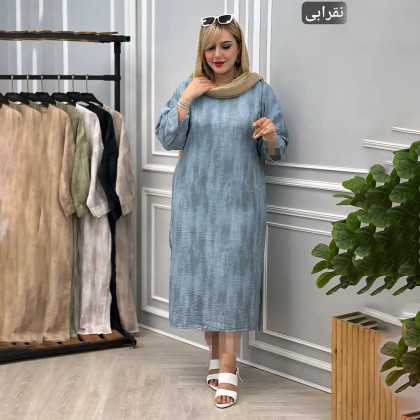 پیراهن یقه کوبایی زنانه 27624