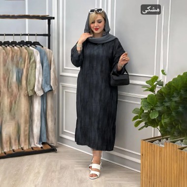 پیراهن یقه کوبایی زنانه 27624