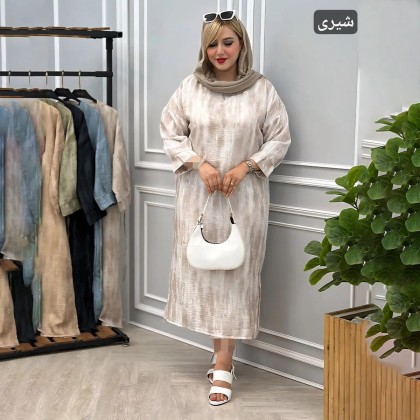 پیراهن یقه کوبایی زنانه 27624