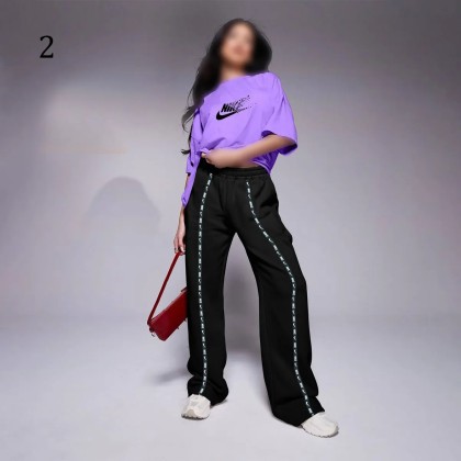 ست تیشرت شلوار فوق بیگ سایز NIKE NEW زنانه 2625