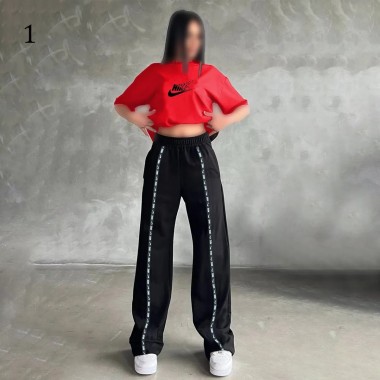 ست تیشرت شلوار فوق بیگ سایز NIKE NEW زنانه 2625