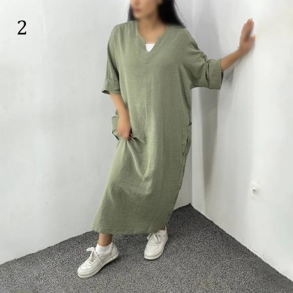 كفتان لينن ايتاليايی زنانه 88993