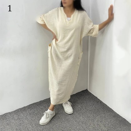 كفتان لينن ايتاليايی زنانه 88993