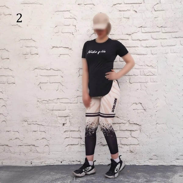 ست باشگاهی تیشرت لگ فلت زنانه 798P