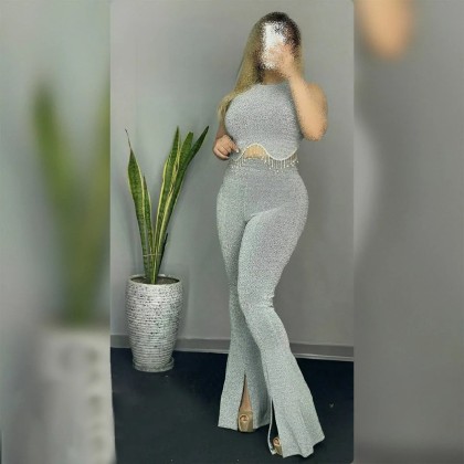 ست تاپ شلوار جلو چاکدار زنانه V173