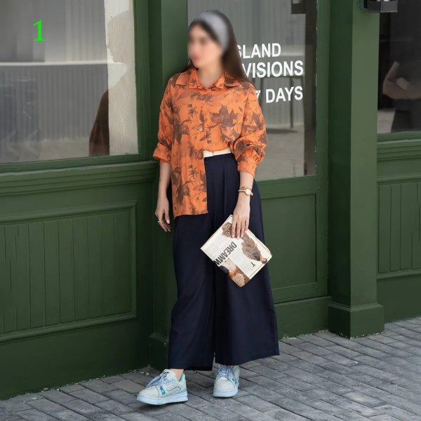 شومیز برگ زنانه 3118