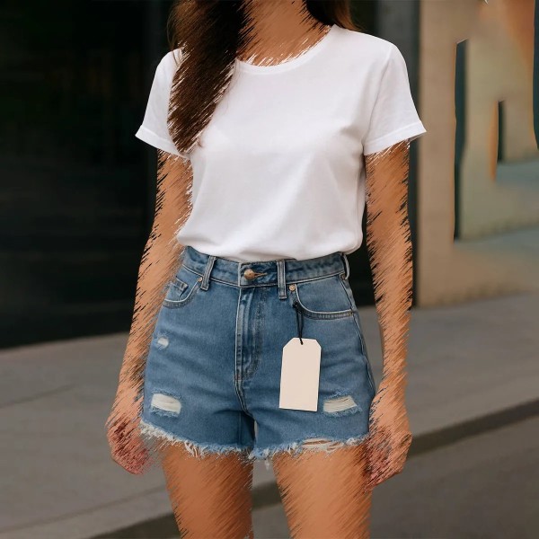 شلوارک جین وارداتی زنانه 09416