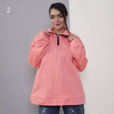 دورس نیم زیپ قواره دار زنانه 100463 2