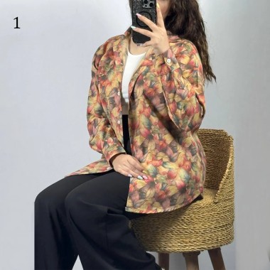 شومیز لنین طرحدار زنانه 46101
