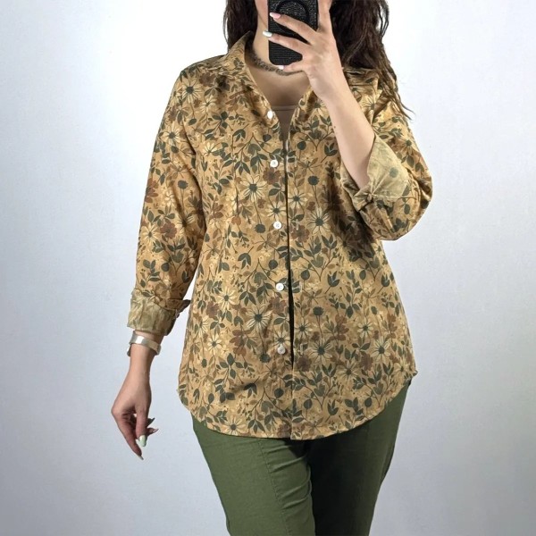 شومیز لنین طرحدار زنانه 46101